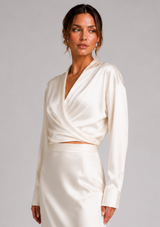 CALLANTHA WRAP TOP