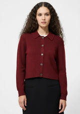 ELLIE KNIT COLLARED CARDIGAN