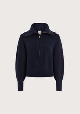 MAURA HALF-ZIP RIB KNIT