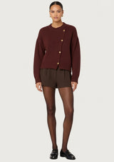 JACKELINE ASYMMETRICAL SCARF CARDIGAN