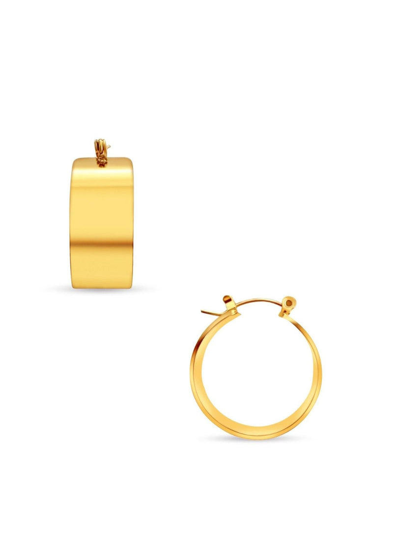 LIA WIDE HOOP EARRING