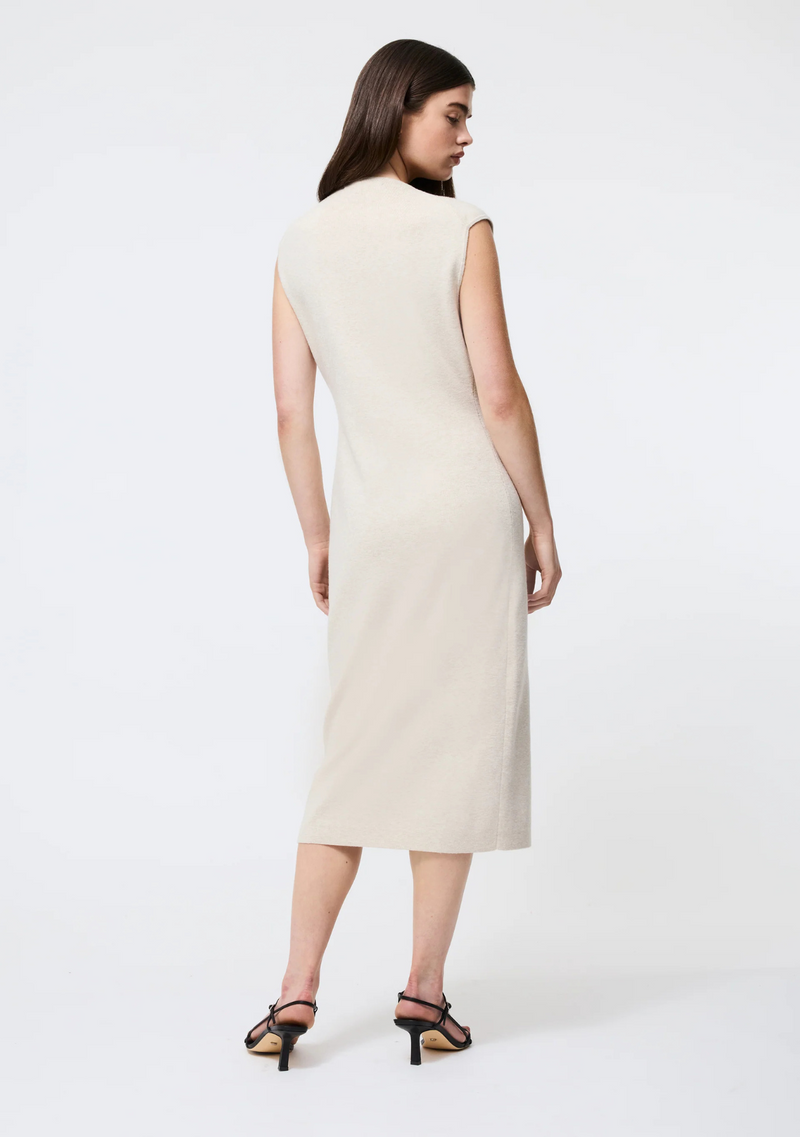 MARLEY KNIT BUTTON DOWN MIDI DRESS