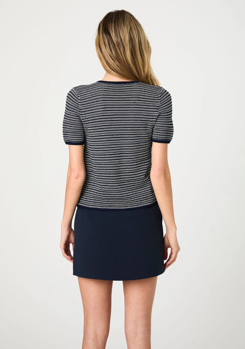 ZIGZAG STRIPE KNIT CARDIGAN