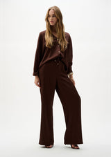 SATIN WIDE LEG PANTS
