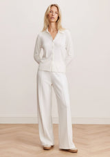 FOREST PINTUCK FLARED PANTS