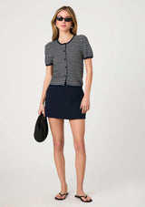 ZIGZAG STRIPE KNIT CARDIGAN