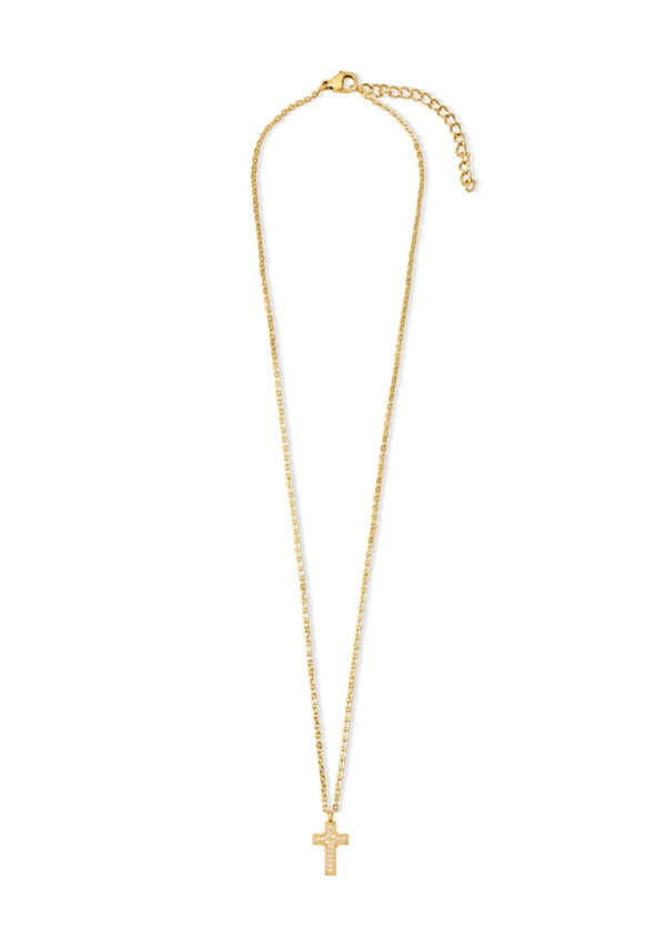 WYATT MINI CROSS PENDANT NECKLACE
