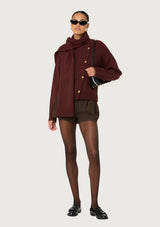 JACKELINE ASYMMETRICAL SCARF CARDIGAN