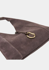 MALIN SUEDE HOBO SHOULDER BAG