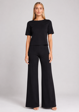 PONTE KNIT SHORT SLEEVE TOP EXTENDED