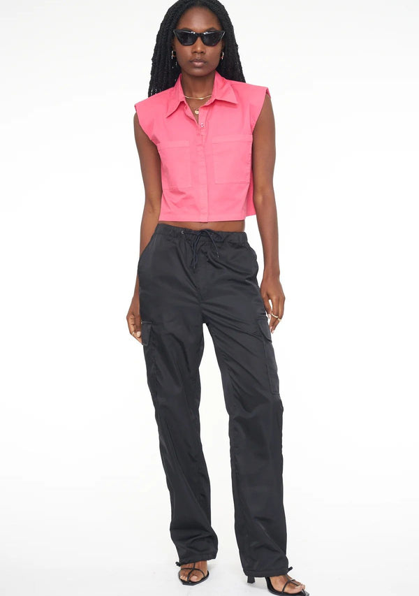 JADE LIGHTWEIGHT CARGO TROUSER - BLACK