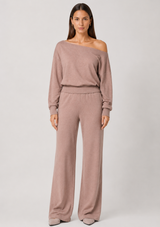SABRINA OFF SHOULDER SWEATSHIRT