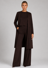 PONTE KNIT SMOKING JACKET