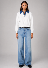 MAXIME KNIT COLLARED SWEATER
