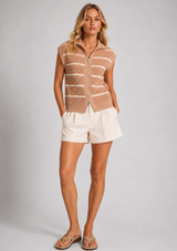 HANEY ZIP THROUGH KNIT