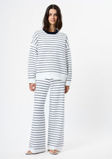 MARLEY STRIPED CREWNECK SWEATER