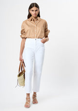 ALEXIS POPLIN FINE LINE SHIRT