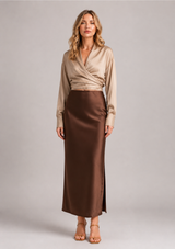 CALLANTHA WRAP TOP