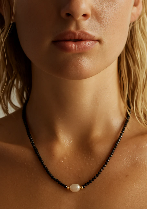 ABIGAIL BEADED PEARL NECKLACE