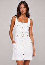 RYLEE DENIM MINI DRESS