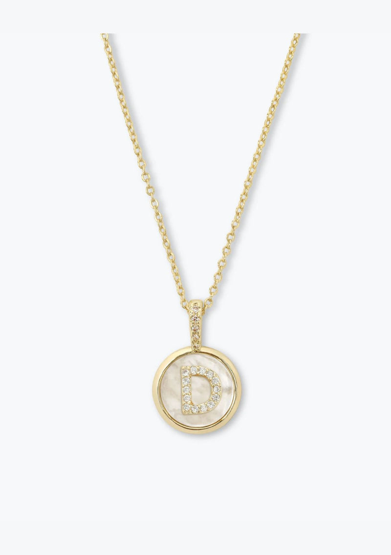 BABY LOVE LETTERS MEDALLION NECKLACE