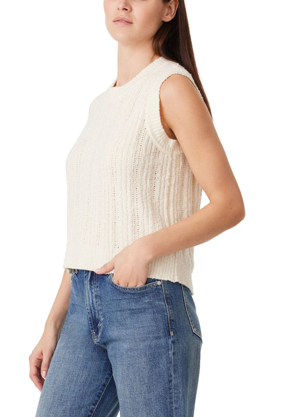 SLEEVELESS CREW NECK SWEATER