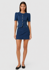 DELANCEY DENIM MINI SKIRT