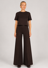 PONTE KNIT SHORT SLEEVE TOP EXTENDED