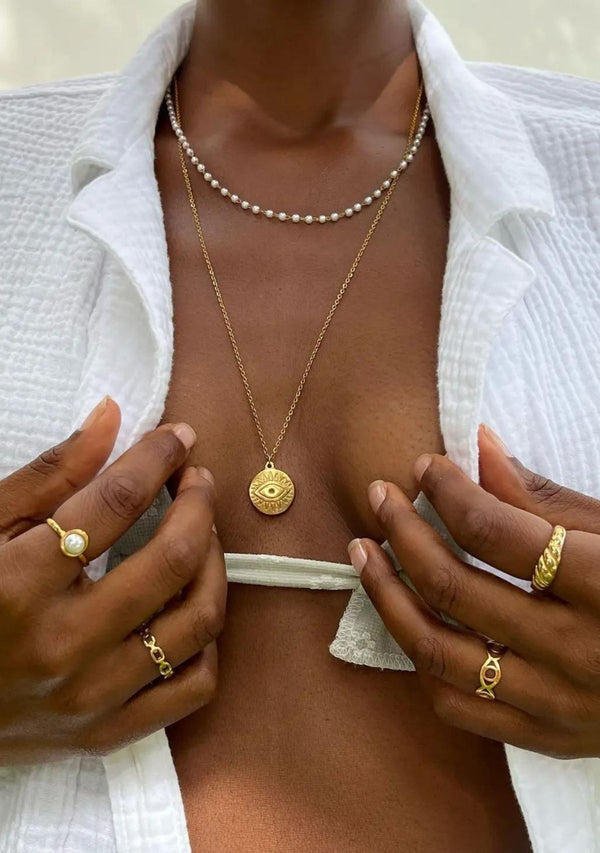 SHEENA DAINTY PEARL NECKLACE