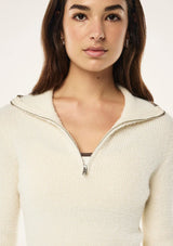 IGNITE ZIP NECK KNIT