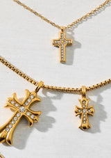 WYATT MINI CROSS PENDANT NECKLACE