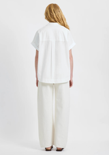 POPLIN COLLAR PULLOVER