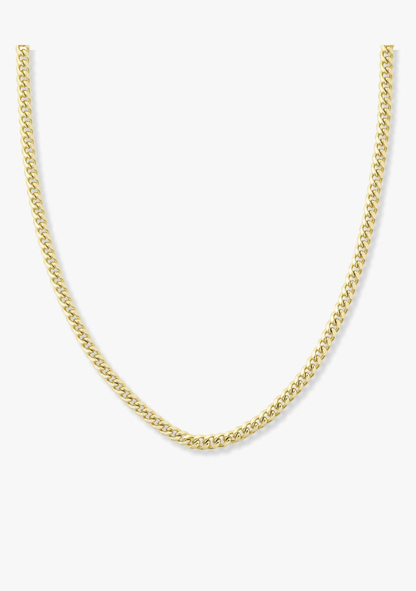 JULIAN CUBAN CHAIN NECKLACE 3MM