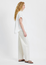POPLIN COLLAR PULLOVER