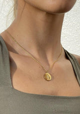 RUE SUNBURST DISC NECKLACE