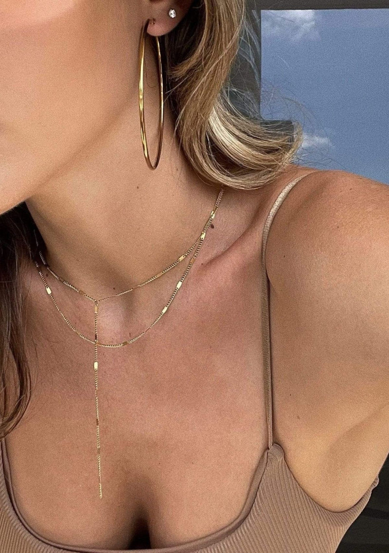 JUSTINE LAYERED CHAIN NECKLACE