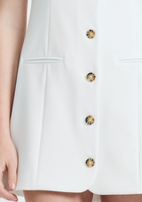 AZRA TWILL SQUARE NECK DRESS