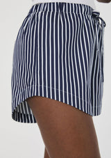 ALEX COTTON DRAWSTRING STRIPED SHORTS