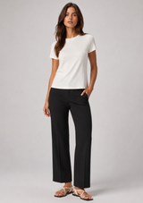 SILKY KNIT T-SHIRT