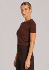 COCOA FITTED T-SHIRT