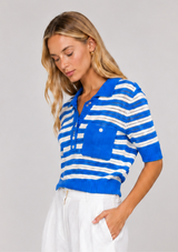 JASMINE KNIT STRIPED SHIRT