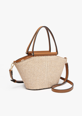 NOLANA SMALL STRAW TOTE