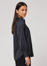 SATIN PINSTRIPE BLOUSE