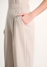 STRETCH WOVEN WIDE LEG PANT