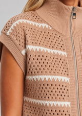 HANEY ZIP THROUGH KNIT
