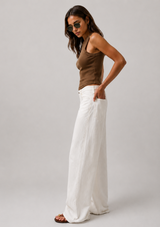SYDNEY HIGH RISE BOWED LINEN WIDE
