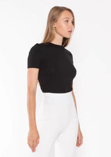 BLACK FITTED T-SHIRT