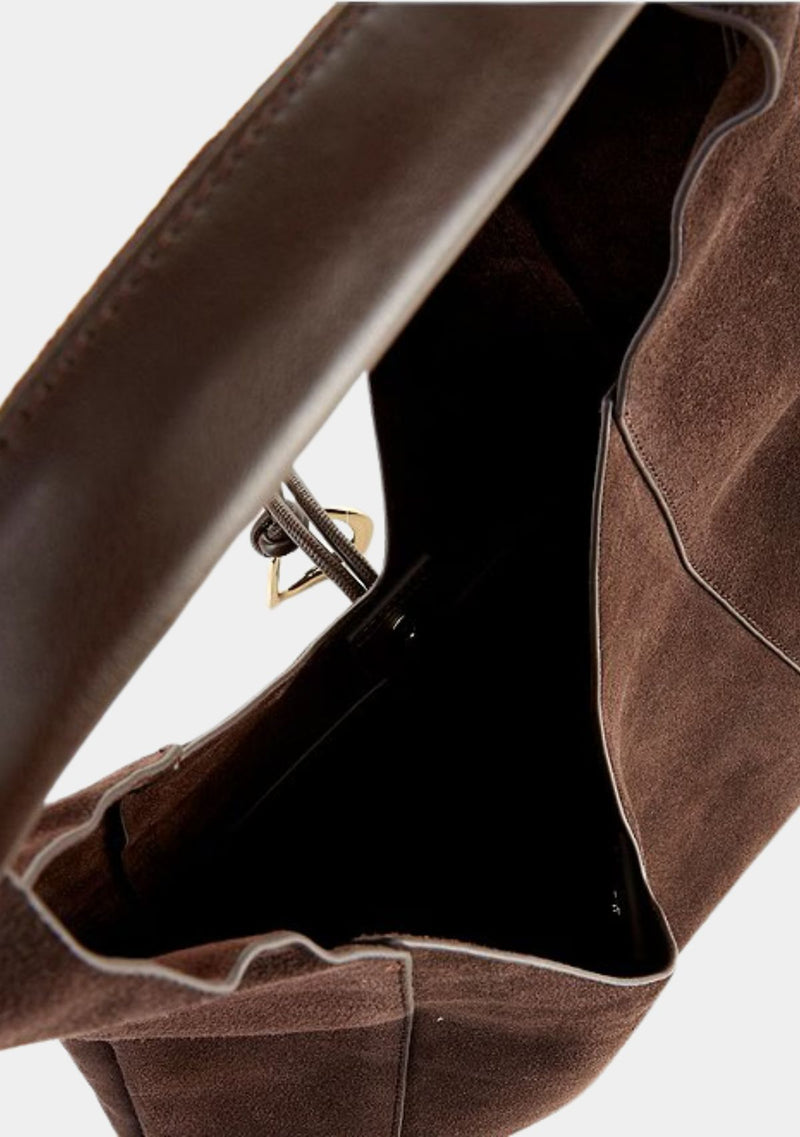 MALIN SUEDE HOBO SHOULDER BAG