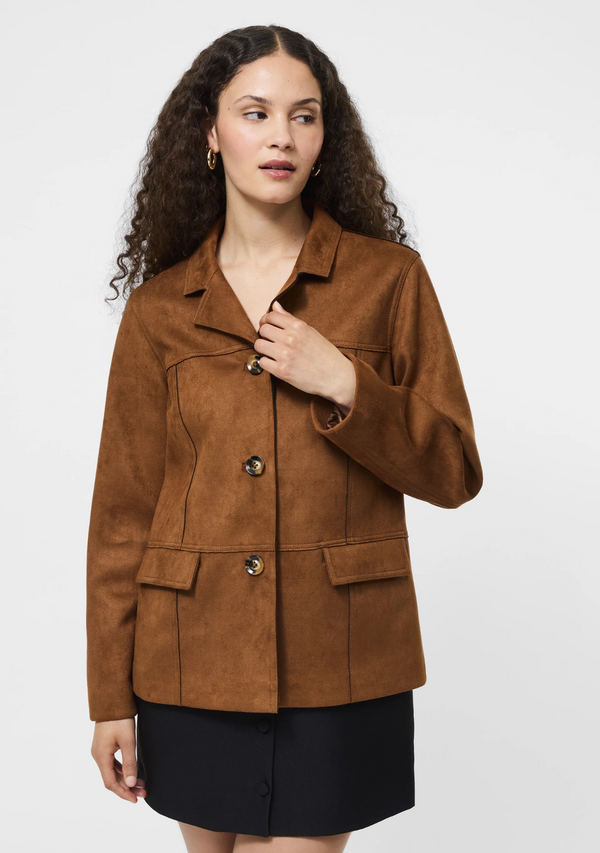 LANLEY FAUX SUEDE JACKET