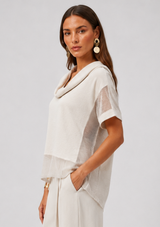 WOVEN MESH TOP